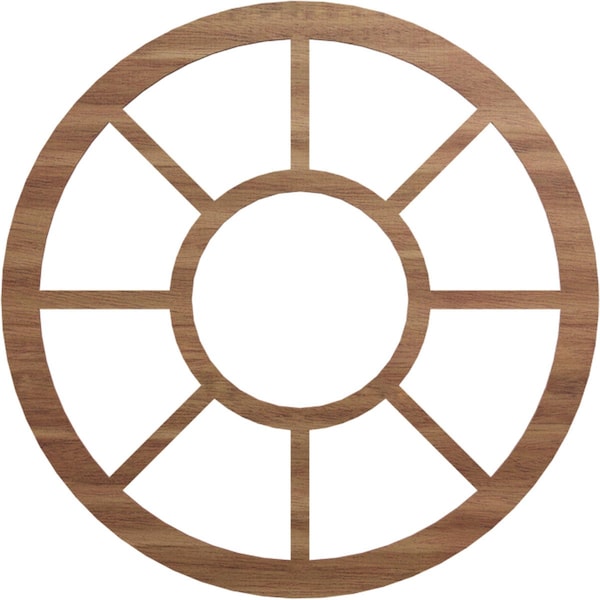 Ekena Millwork Grace Wood Fretwork Pierced Ceiling Medallion, Walnut, 28"OD x 10 1/8"ID x 1/4"T CMWP28X0250GRWA - main